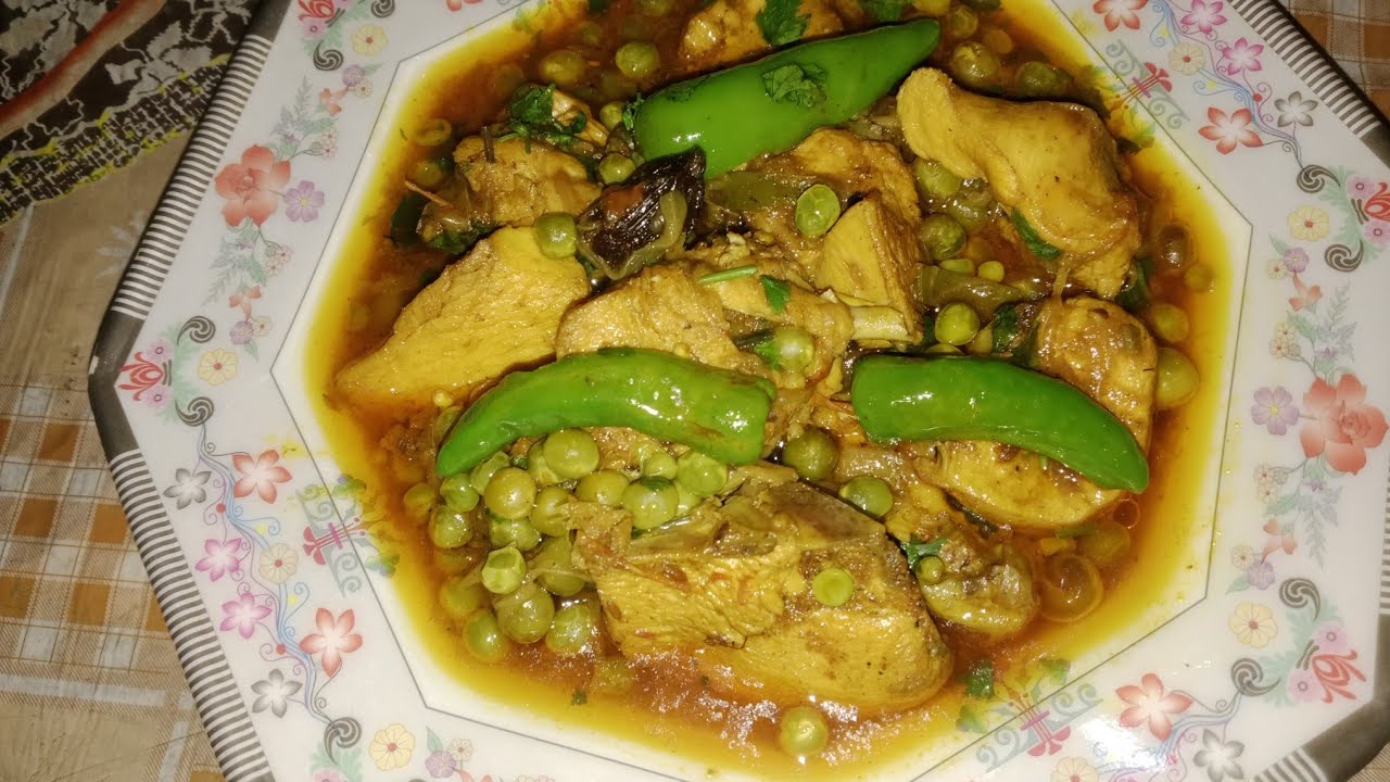 Matar and chicken Salan ki Recipe By Onyx's kitchen ll مٹر چکن بنانے کا طریقہ ll peas and chicken ll