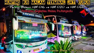 Makin Meriah🔥Suasana Terminal Kudus Ketika Po.Haryanto Perang Telolet Basuri❗Kedatangan Bis Sumatera