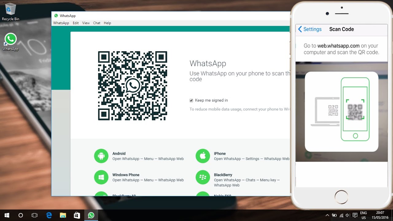 WhatsApp on PC Officially Download Without Emulator on Windows 10 (2016 ...