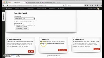 Question Banks and Importing Questions