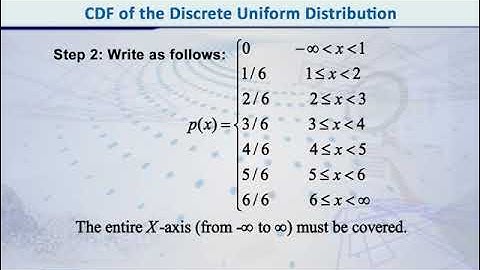 Cumulative Distribution Function CDF | Probability Distributions | STA642_Topic117