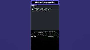 Create a Multiplication Table in Minutes!" #coding #programming #python #shorts