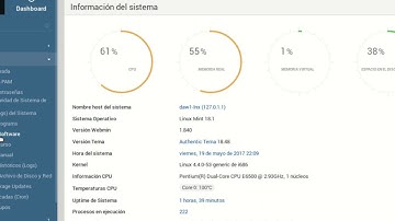 Tutorial: Configuración y monitorización con Webmin: Punto 8