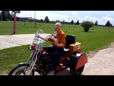Starting the 1947 FL knuckle head trike conversion with the Tech Cycle starter
