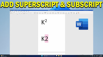 How To Insert Superscripts and Subscripts in Microsoft Word  - Quick Fix