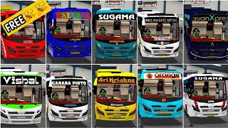 15+ INDIAN BUS SKINS FOR VEERA V7 (V1) MOD WITH LINK||FREE!! #IBS#KSRTC#VEERAV7 #MODS#BUSSID#BUSMODS