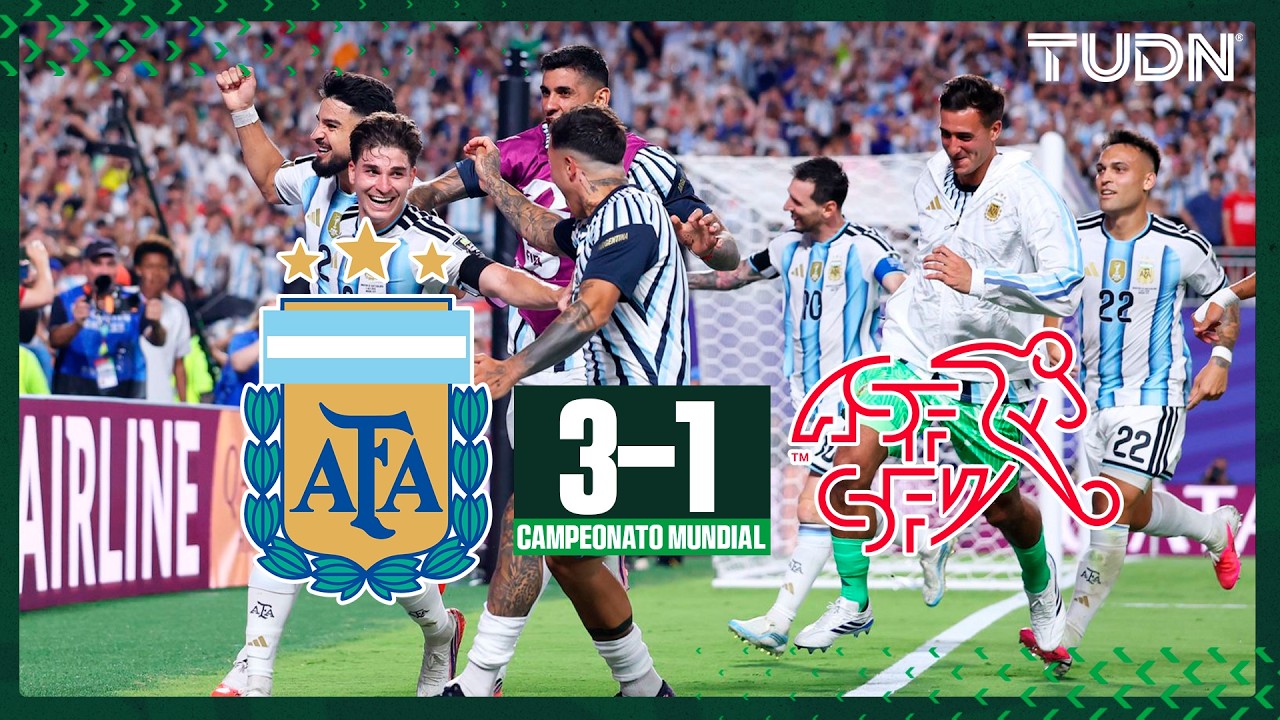Argentina es semifinalista después de un nuevo sufrimiento, ahora ante Suiza | TUDN