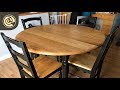 Round Oak Kitchen Table And Chairs