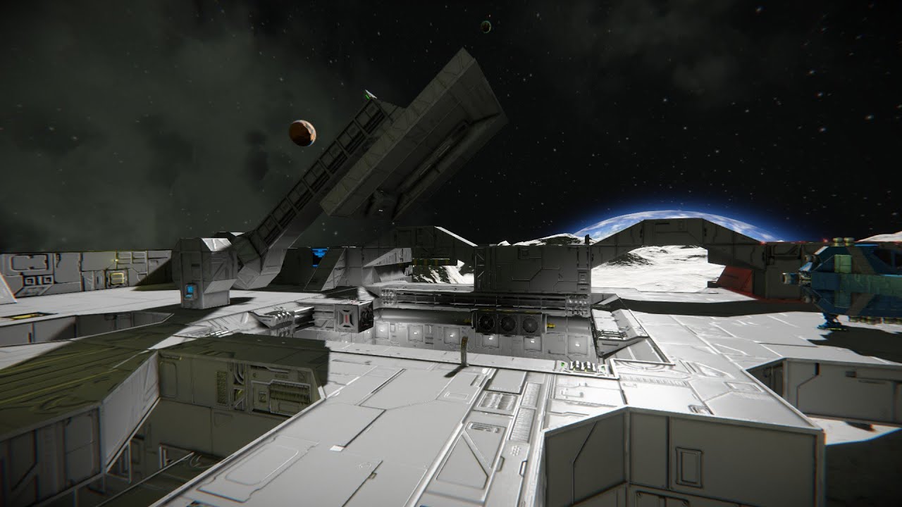 Space Engineers vault style hangar door - YouTube