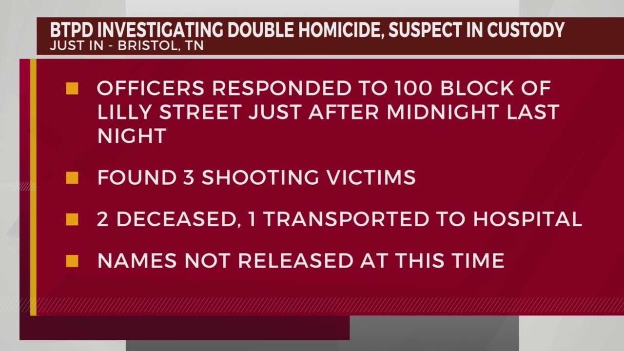 Police: Double homicide suspect in custody after Bristol shooting - YouTube