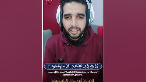 وَلَوْ أَنَّمَا فِي الْأَرْضِ مِن شَجَرَةٍ أَقْلَامٌ  | القارئ أبوبكر الشبراوي