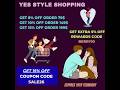 Yes Style Shopping | Coupon Promotions | Coupon Code  SALE26 | Expires Feb 19th