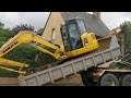 Chargement excavatormancamion6x4amplirollpolybennesbtppelleteusekomatsu