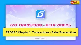 Step 3 - GST sales calculation basis Customer's location in RPOS6.5 | Basic Transactions | English screenshot 3