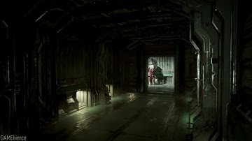 3 Hour - Dead Space Remake - Dark Hallway with Patient Banging Head Ambience