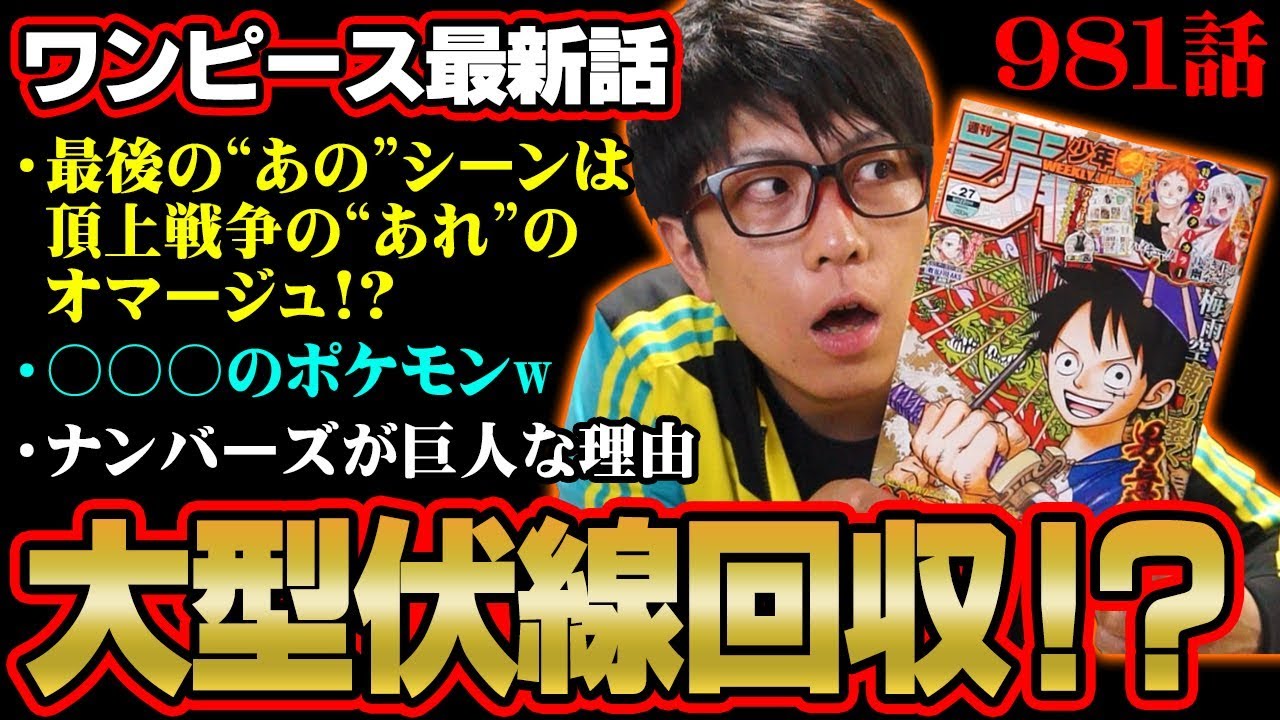 登場シーンの隠された伏線 ナンバーズの正体はやはりパンクハザードのあいつ ワンピース981話 ジャンプネタバレ注意的youtube视频效果分析报告 Noxinfluencer