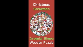 Christmas Snowman Wooden Jigsaw Puzzle Gifts | Woodbests screenshot 4
