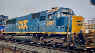 Rare CSX SD50-3 #8662 Trails on I017!