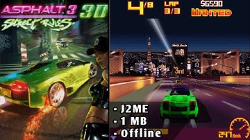 Asphalt 3: Street Rules 3D / Java / J2ME Loader / Gameplay + settings