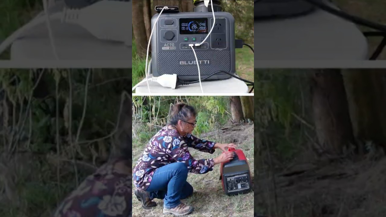 TEST CHARGING BLUETTI AC70 Using Fuel Generator 