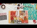How To Use Textured Papers in Mixed Media Collage Art Journal Page