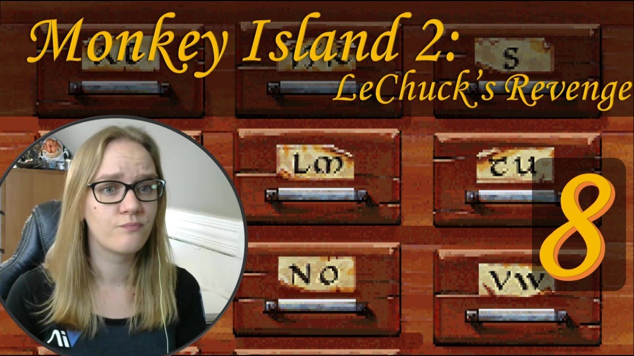 Let's Play Monkey Island 2 [Blind] - Part 8! Library Grind - YouTube