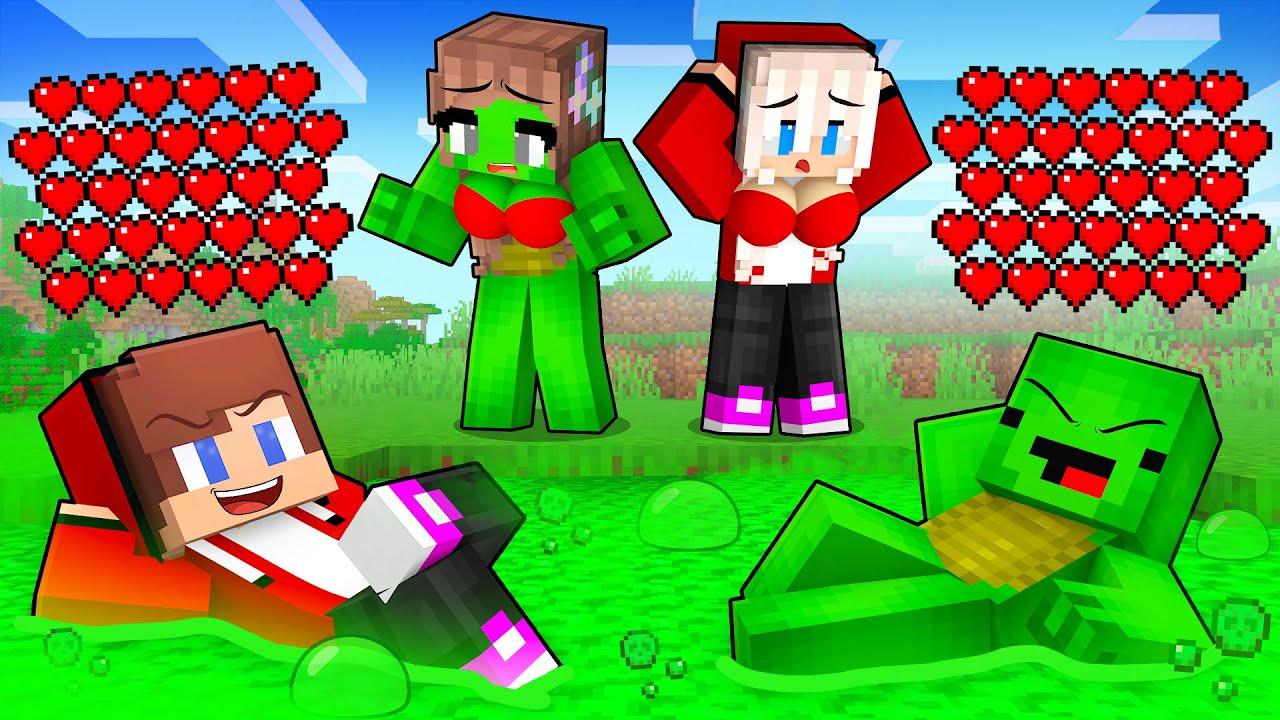 JJ and Mikey Have 1,000,000 HEARTS and are Trolling Girls in Minecraft Maizen