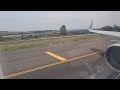 Passenger view 2F Aegean Airlines A3701 A321NEO Taxiing and Take-off from Madrid-Barajas Airport