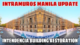 INTENDENCIA BUILDING RESTORATION UPDATE! PASIG RIVER ESPLANADE, INTRAMUROS MANILA. MANILA TOURISM!