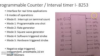 3.5. Peripheral devices and Interfacing -  Programmable Communication Interface - 8253 lecture 1