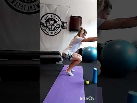 как почувствовать ягодичные, а не бёдра, когда приседаешь?Лайфхак #fitness #спорт #sports #ягодицы