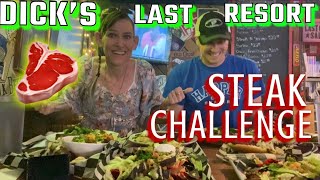 DICKS LAST RESORT NON 72 OUNCE STEAK CHALLENGE | BIG TEXAN VS DICKS ? | MOLLY SCHUYLER ~ MOM VS FOOD