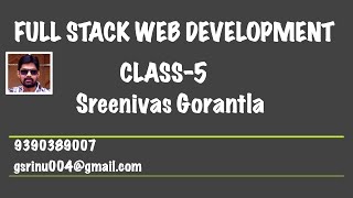 FULL STACK WEB  DEVELOPMENT DAY-5