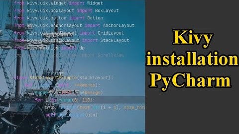 How to import kivy module in pycharm