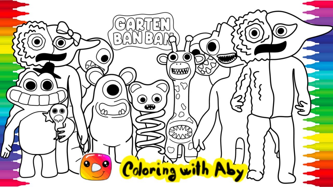 GARTEN OF BANBAN 3 Coloring Pages from Third Teaser Trailer