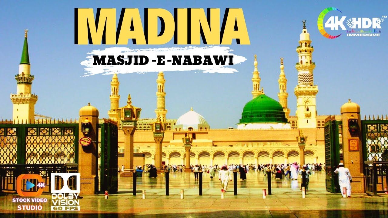 Madina’s Masjid-e-Nabawi in 4K Time-Lapse | Free Islamic Stock Footage