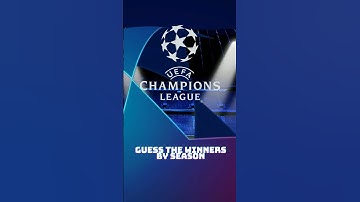 Guess the last UEFA Champions League winning teams. 6 Questions Quiz