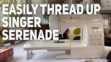 Beginners How to Thread a Machine - Singer Serenade #abisden #sewingmachine #sewwithabi