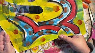Flock Chronicles, a Mixed Media Art Journal Process, Day  17