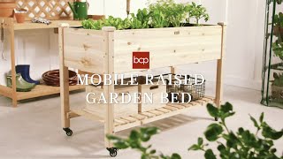 Best Choice Products 72x23x30in Raised Garden Bed, Elevated Wood Planter Box for Patio w/ Divider Panel - Acorn Brown