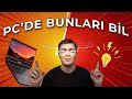 BİLGİSAYARDA BİLMEN GEREKENLER | Detaylar, Ayarlar ve Kısayollar