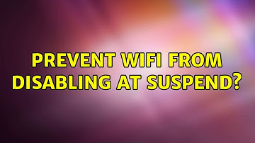 Ubuntu: Prevent wifi from disabling at suspend?