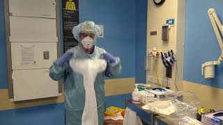 How to don scenario 2 PPE