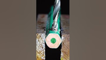 Drilling a Pencil ASMR #closeup #asmr #satisfying #macro #shorts