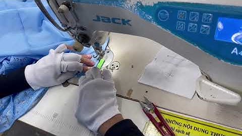 Topstitch at slit - Mí xẻ tà -An912 (2 times)