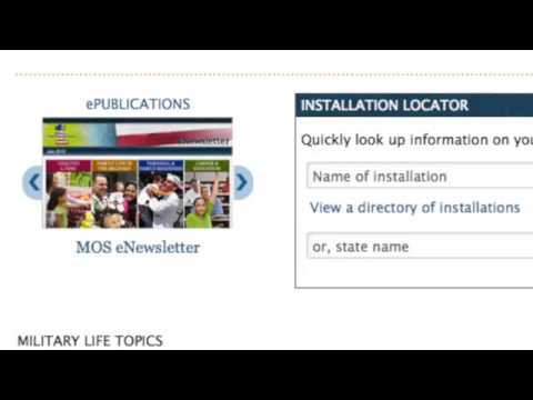 Video : Take a tour of the Military OneSource Website