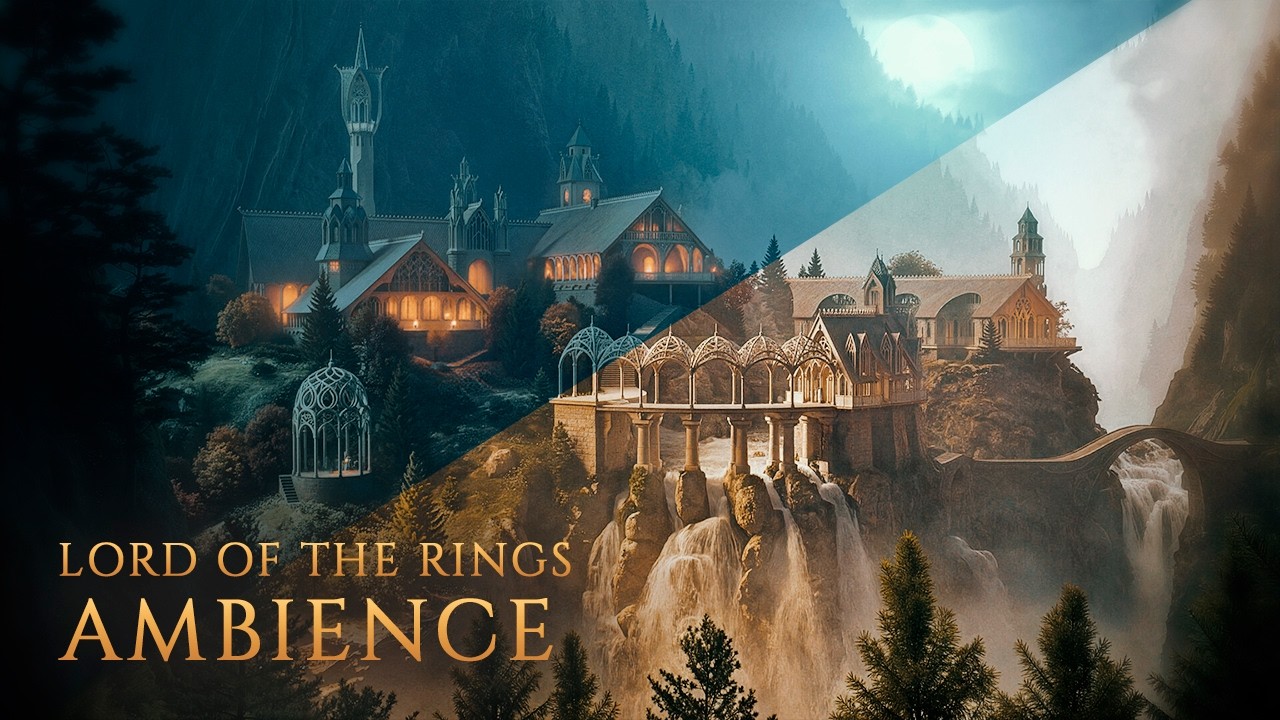 Rivendell ◎ Peaceful Elven Ambience Nature Sounds | Lord of the Rings inspired