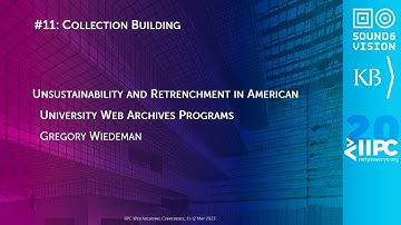 IIPC WAC 2023 IN-PERSON PRESENTATION: American University Web Archives Programs