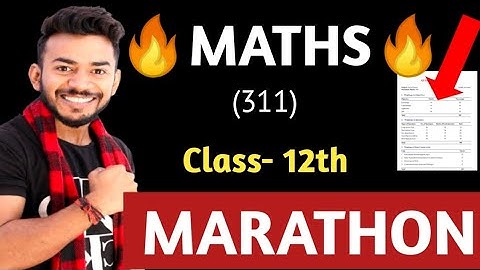NIOS Class 12th Maths (311) || Exam Pattern || Important Questions With Syllabus || Last year Paper