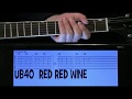 UB40 Red Red Wine Guitar Chords Lesson with Tab